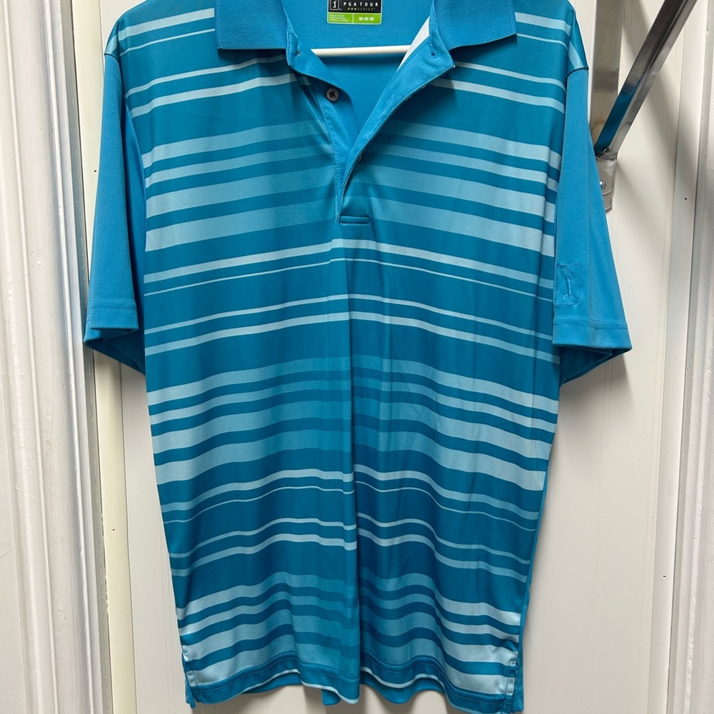 PGA Tour Blue Performance Polo Shirt